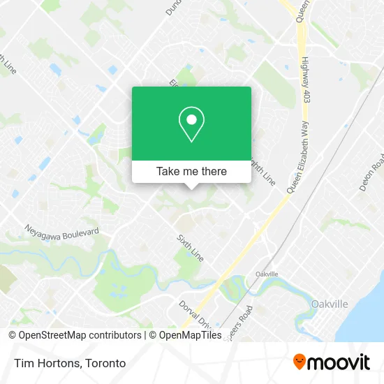 Tim Hortons map