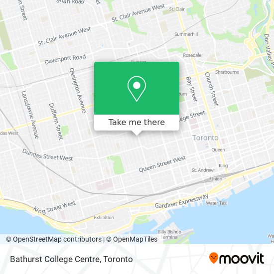 Bathurst College Centre map