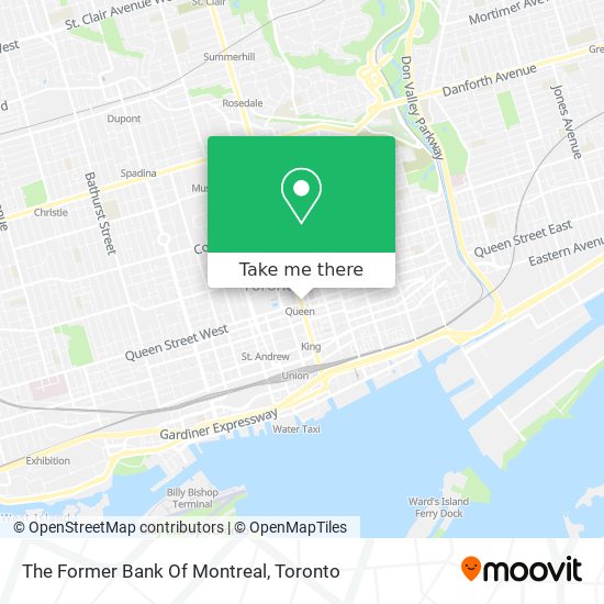 The Former Bank Of Montreal map