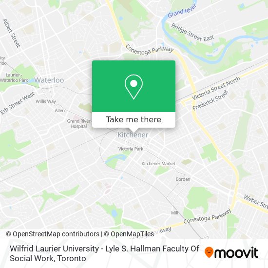Wilfrid Laurier University - Lyle S. Hallman Faculty Of Social Work map