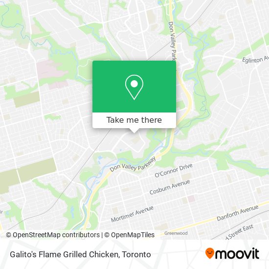 Galito's Flame Grilled Chicken map
