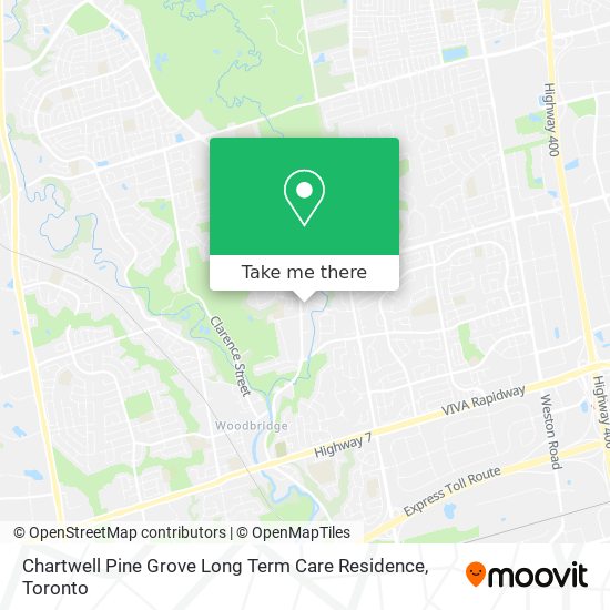 Chartwell Pine Grove Long Term Care Residence map