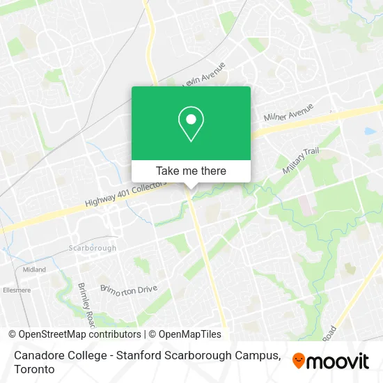 Canadore College - Stanford Scarborough Campus map