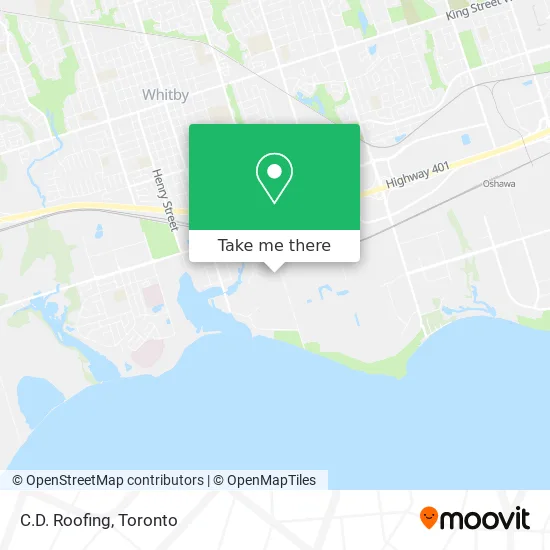 C.D. Roofing map