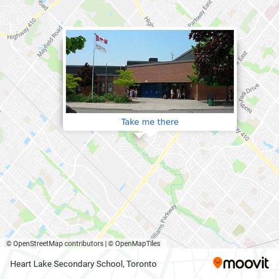 Heart Lake Secondary School map