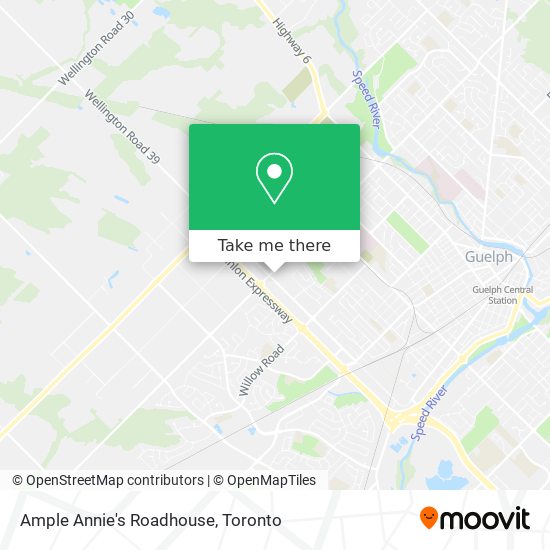 Ample Annie's Roadhouse map