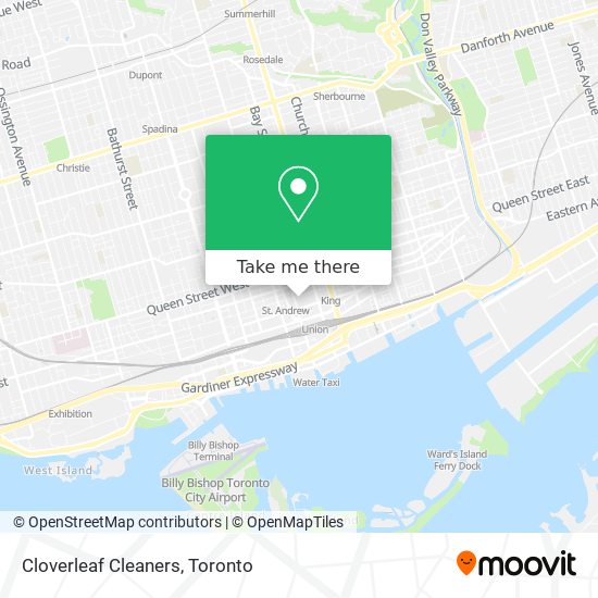 Cloverleaf Cleaners map