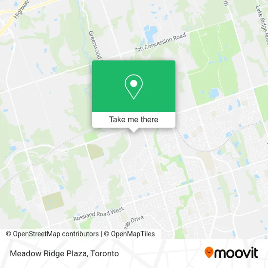 Meadow Ridge Plaza plan