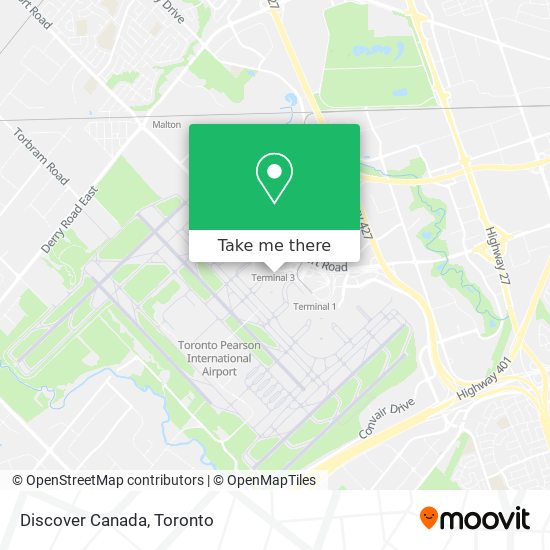 Discover Canada map