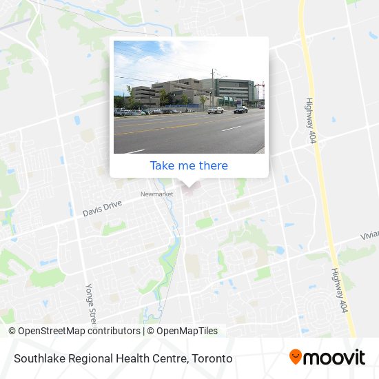 Southlake Regional Health Centre map