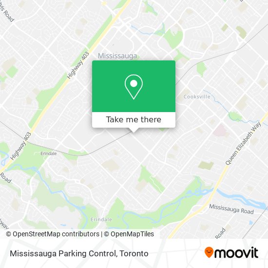 Mississauga Parking Control map