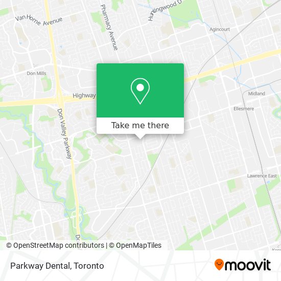 Parkway Dental map