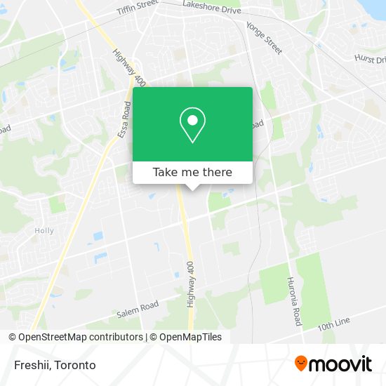 Freshii map