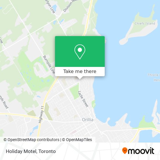 Holiday Motel map