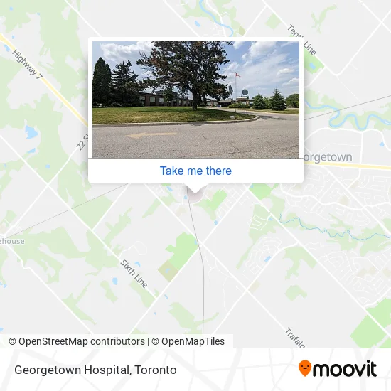 Georgetown Hospital map