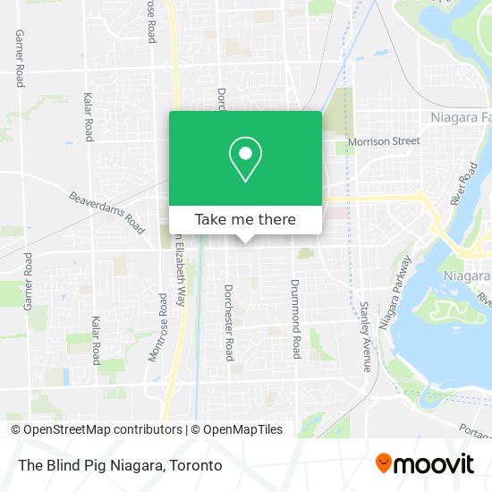 The Blind Pig Niagara map