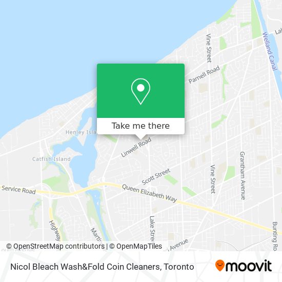 Nicol Bleach Wash&Fold Coin Cleaners map