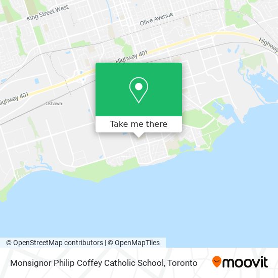 Monsignor Philip Coffey Catholic School map