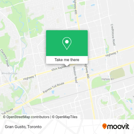 Gran Gusto map