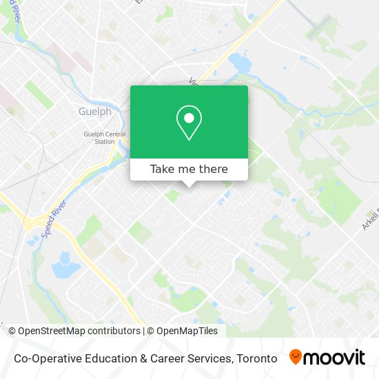 Co-Operative Education & Career Services map