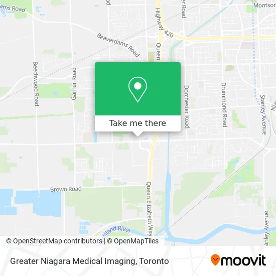 Greater Niagara Medical Imaging map