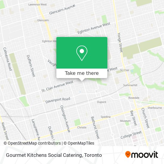 Gourmet Kitchens Social Catering map