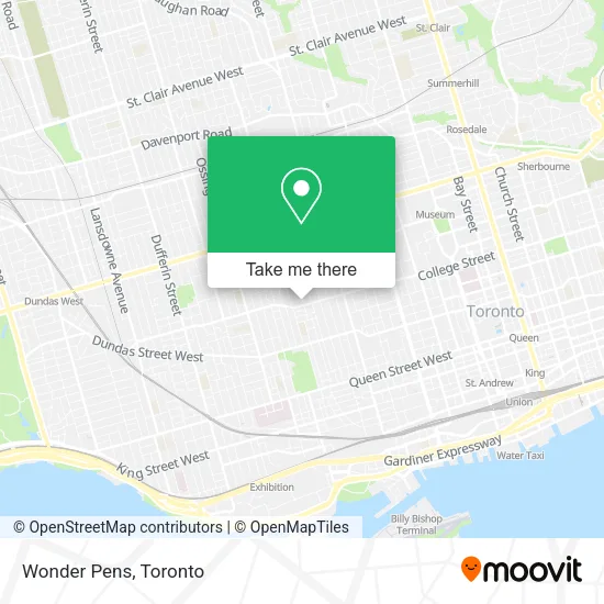 Wonder Pens map