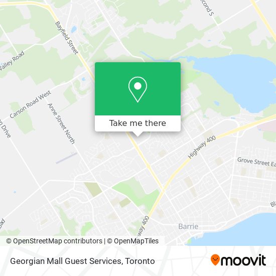 Georgian Mall Guest Services map