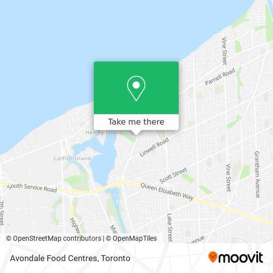 Avondale Food Centres map
