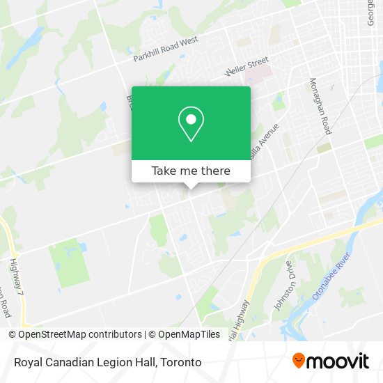 Royal Canadian Legion Hall map