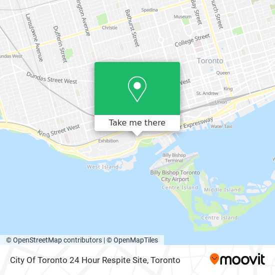 City Of Toronto 24 Hour Respite Site map