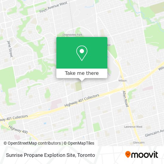 Sunrise Propane Explotion Site plan