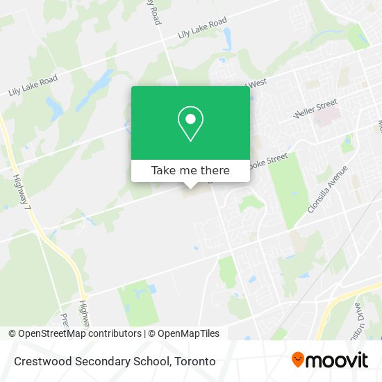 Crestwood Secondary School map