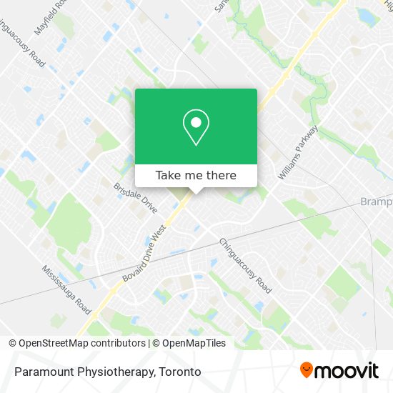 Paramount Physiotherapy map