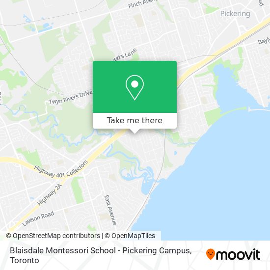 Blaisdale Montessori School - Pickering Campus plan