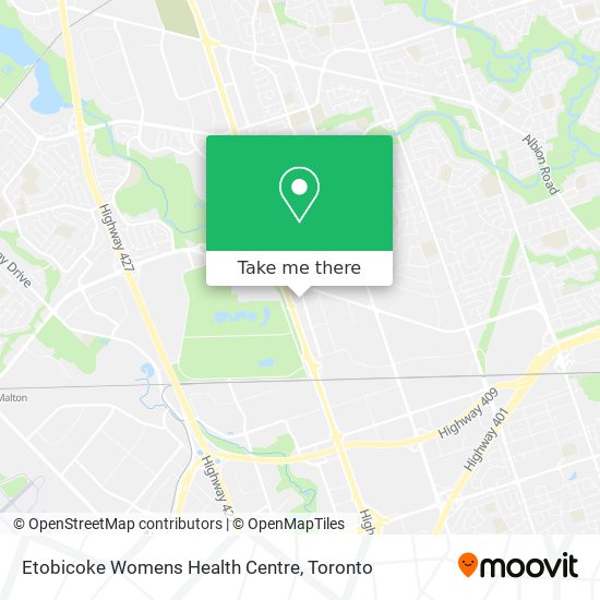 Etobicoke Womens Health Centre map