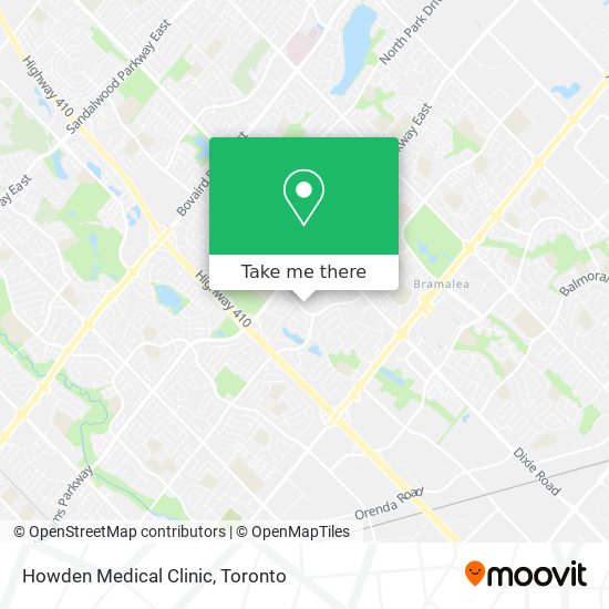 Howden Medical Clinic map