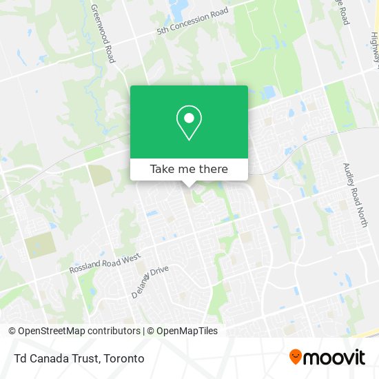 Td Canada Trust map