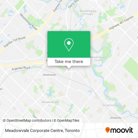 Meadowvale Corporate Centre map