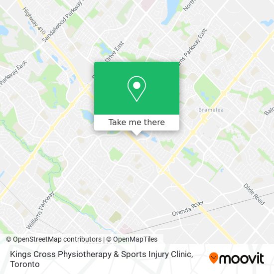 Kings Cross Physiotherapy & Sports Injury Clinic map