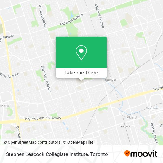 Stephen Leacock Collegiate Institute map