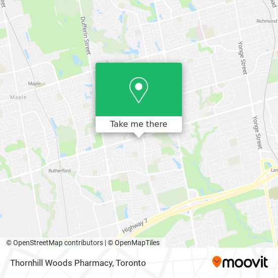 Thornhill Woods Pharmacy plan