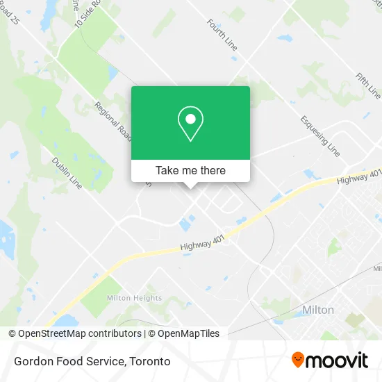 Gordon Food Service map