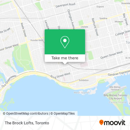 The Brock Lofts map