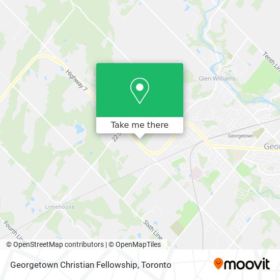 Georgetown Christian Fellowship map