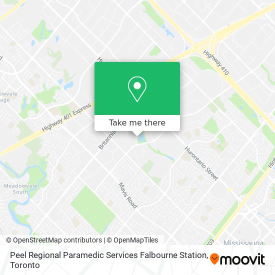 Peel Regional Paramedic Services Falbourne Station plan