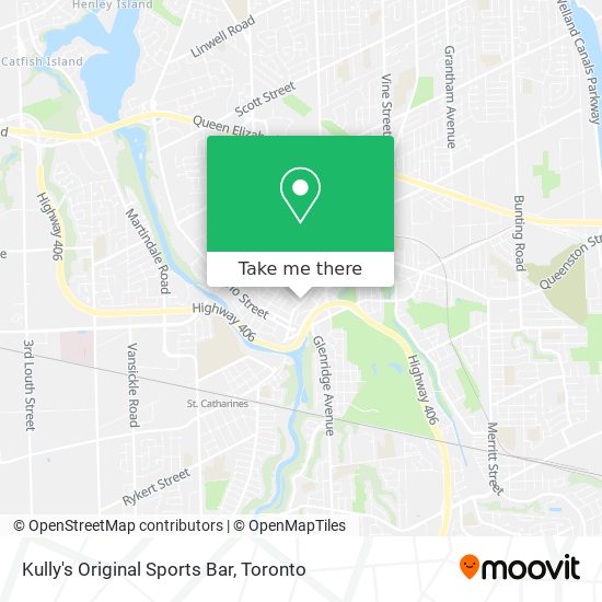 Kully's Original Sports Bar map