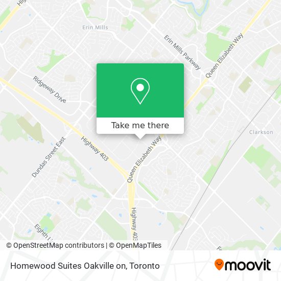 Homewood Suites Oakville on map
