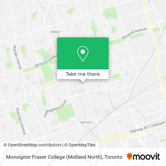 Monsignor Fraser College (Midland North) map