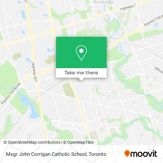 Msgr John Corrigan Catholic School map